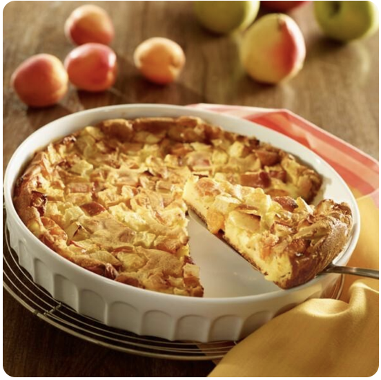 Apple and pear clafoutis