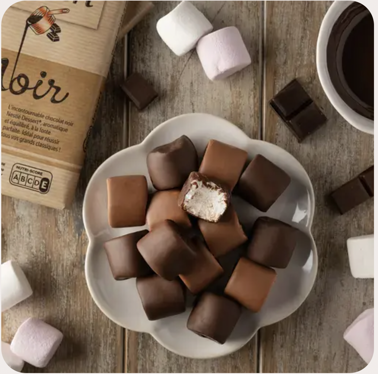 Chocolate marshmallows